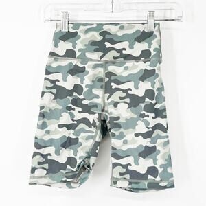 Spiritual Gangster Green Camo Biker Shorts